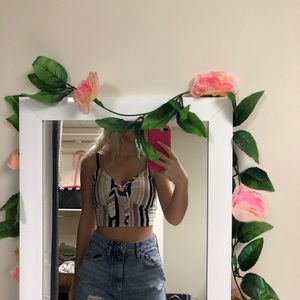 striped crop top
